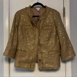 CHICOS | Gold Acaylic Jacket